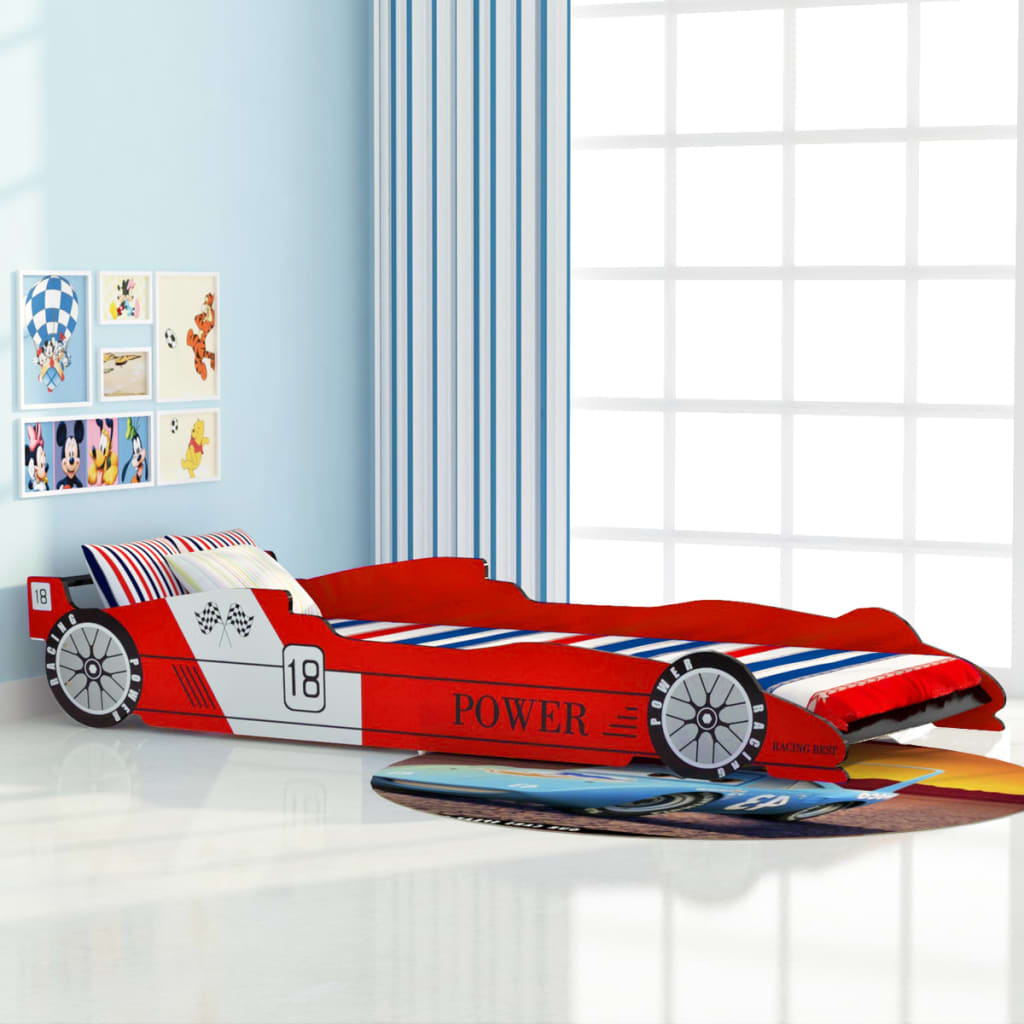 vidaXL Children´s Race Car Bed 90x200 cm Red