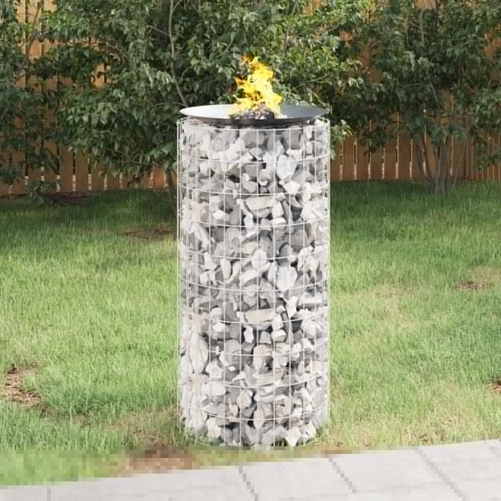 Pozo de fuego Gabion Ø 19,7" hierro galvanizado - Imagen 1 de 5