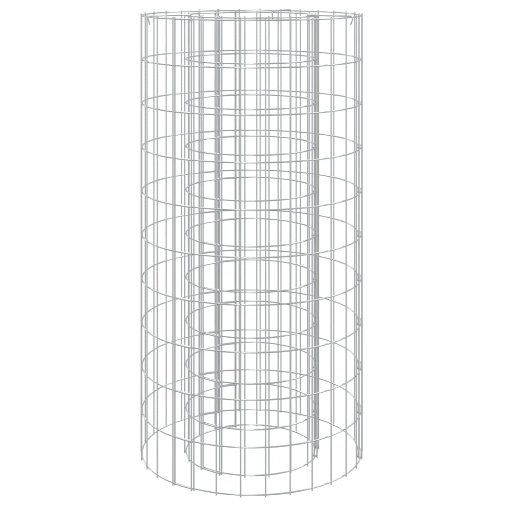 Pozo de fuego Gabion Ø 19,7" hierro galvanizado - Imagen 2 de 5