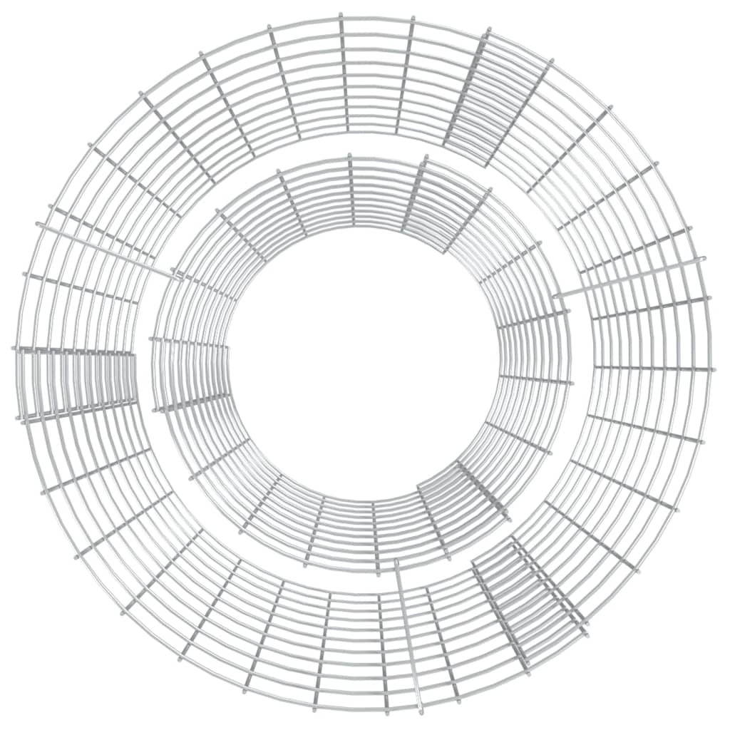 Pozo de fuego Gabion Ø 19,7" hierro galvanizado - Imagen 3 de 5