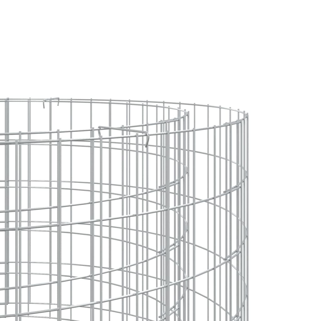 Pozo de fuego Gabion Ø 19,7" hierro galvanizado - Imagen 4 de 5