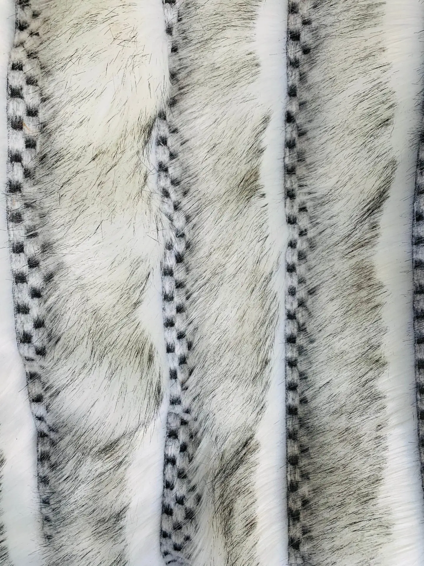Two-Tone Feather Faux Fur Luxury Throw Blanket - view 3