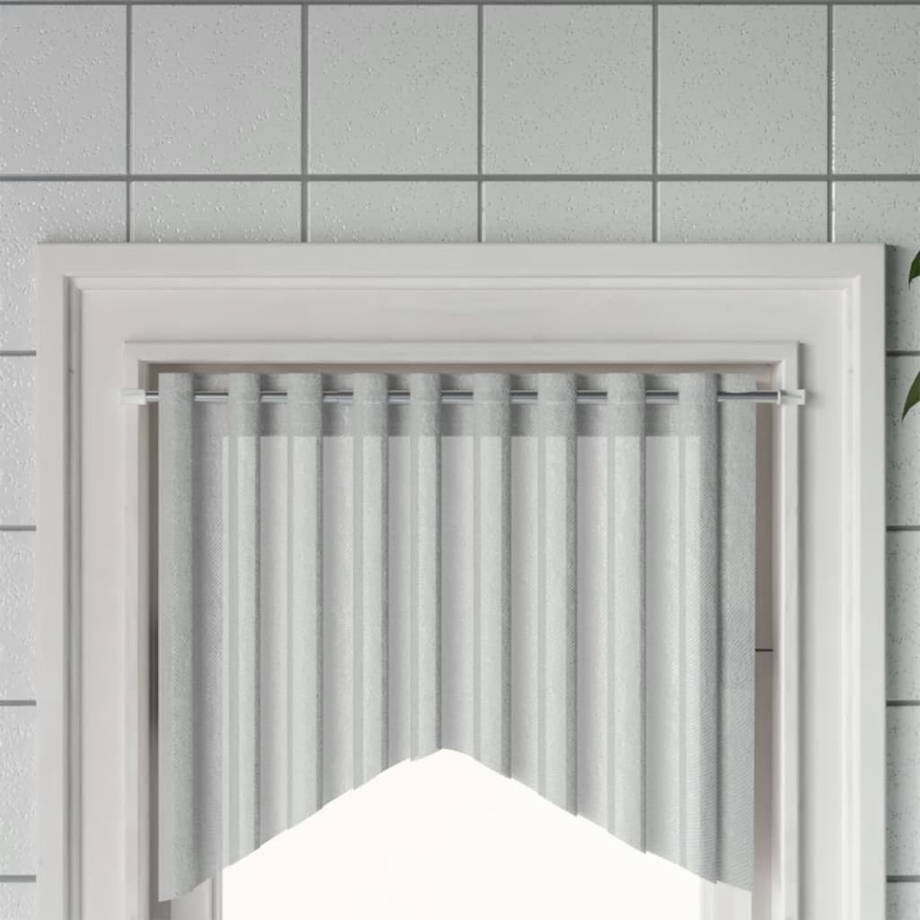 Rieles de cortina 2 piezas blanco y plateado 23,6"-41,3" aluminio - Imagen 1 de 7
