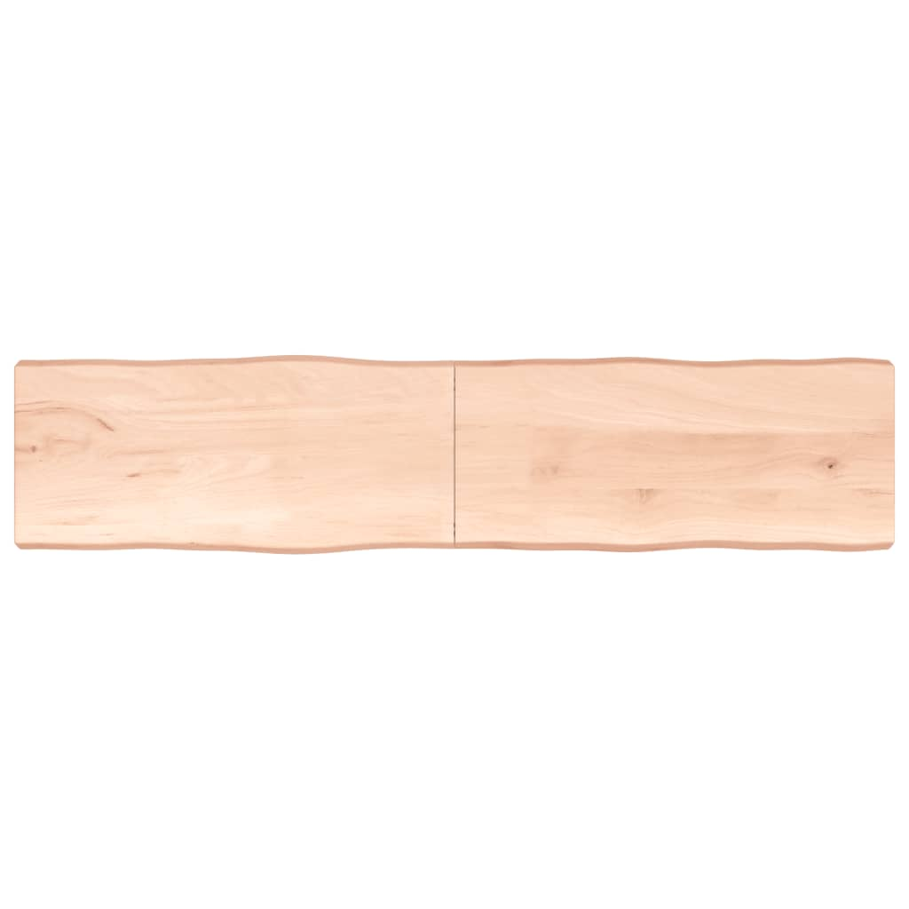 vidaXL Table Top 220x50x(2-6) cm Untreated Solid Wood Live Edge