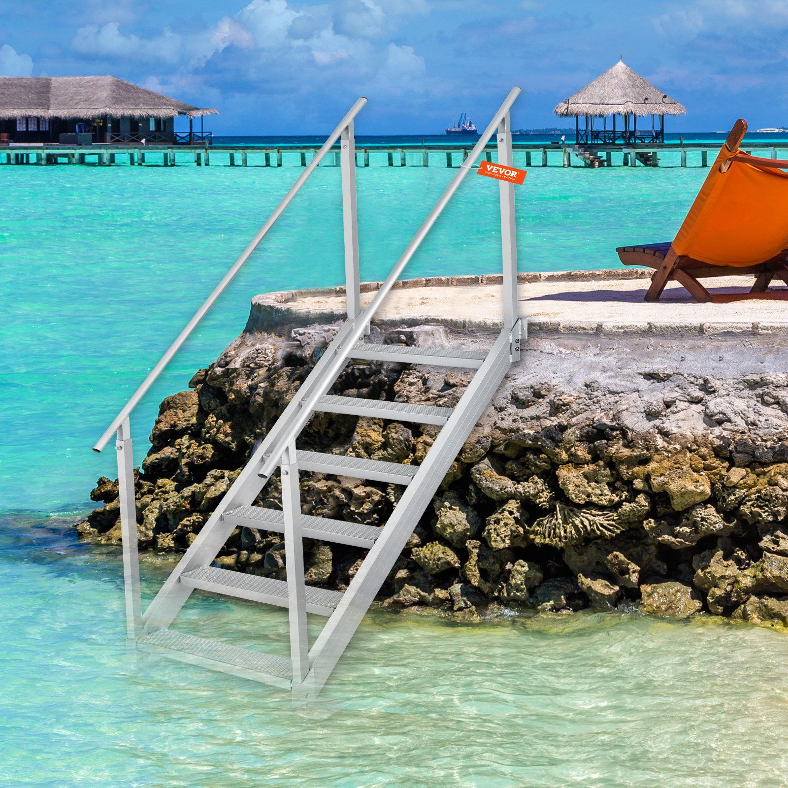 Dock Ladder, Ideal for Ship/Lake/Pool/Marine Boarding