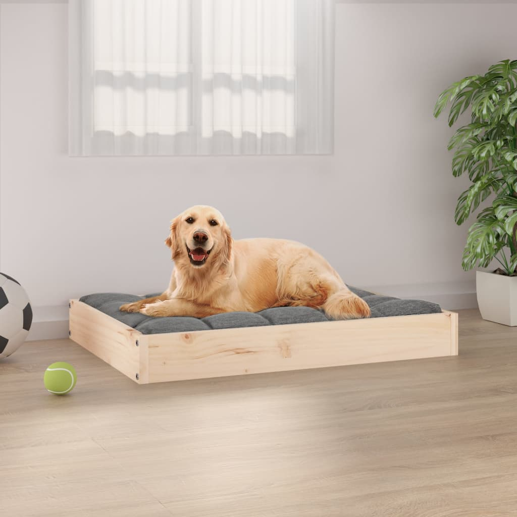 Dog Bed 28.1"x21.3"x3.5" Solid Wood Pine - Picture 1 of 8