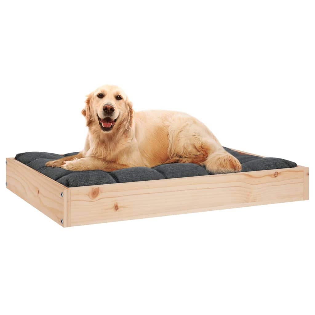 Dog Bed 28.1"x21.3"x3.5" Solid Wood Pine - Picture 6 of 8