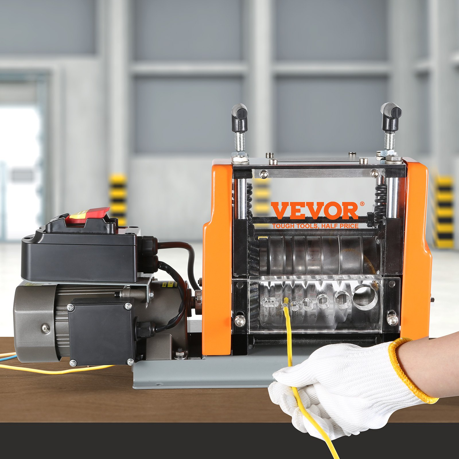 VEVOR Automatic Wire Stripping Machine, 0.06''-0.98'' Electric Motorized Cable S