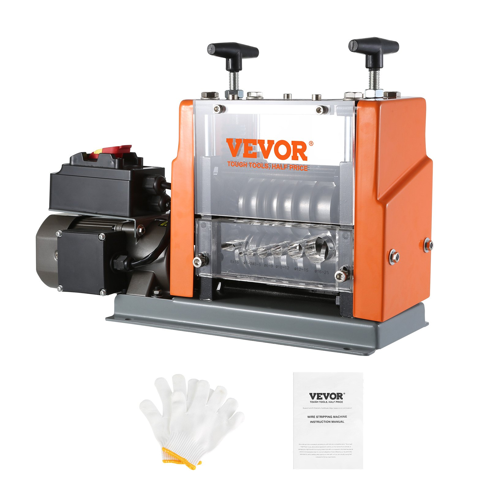 VEVOR Automatic Wire Stripping Machine, 0.06''-0.98'' Electric Motorized Cable S
