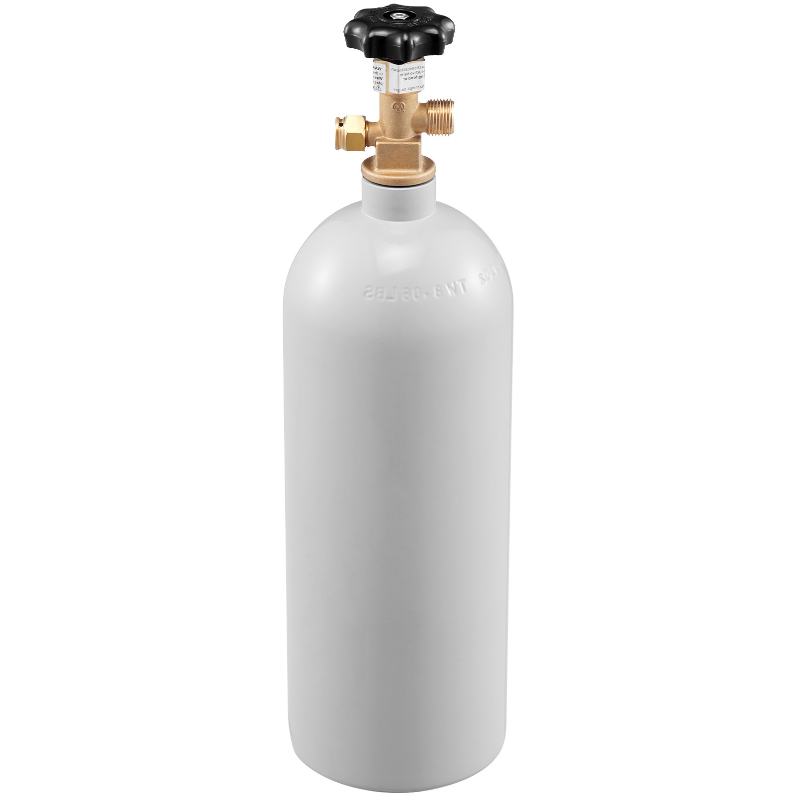 5 Lbs CO2 Tank Aluminum Gas Cylinder with Durable Gray Spray Coating – Ideal for