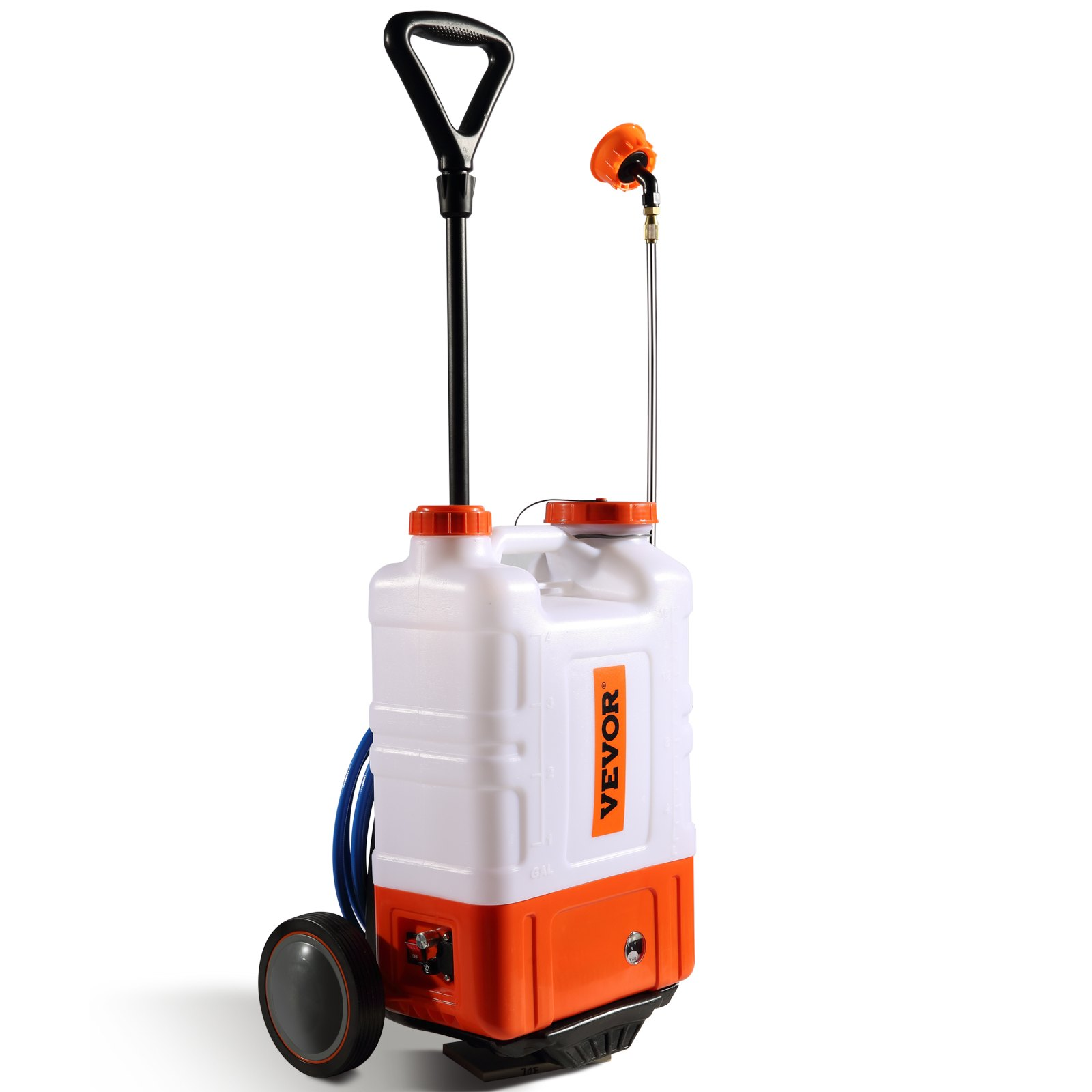 VEVOR Battery Powered Backpack Sprayer with Cart, Cleaning