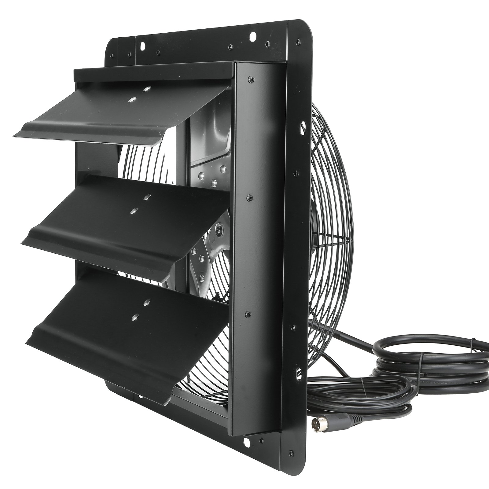 VEVOR Shutter Exhaust Fan, 14'' with Temperature Humidity Controller,  EC-motor,