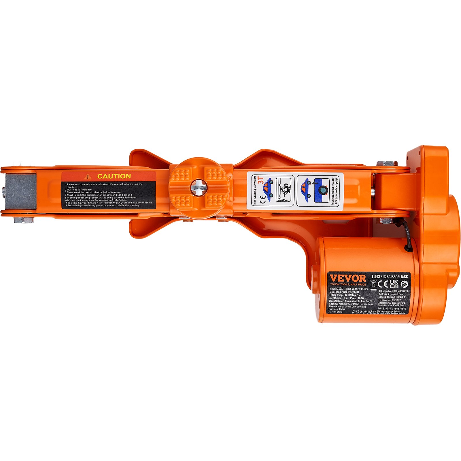 Electric Car Jack, 3 Tons /6600 lbs Scissor Jack, Truck Tire Change - Picture 11 of 12