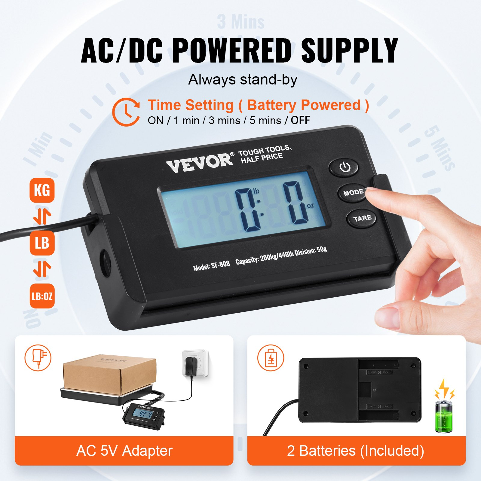 Digital Shipping Scale, FCC Listed