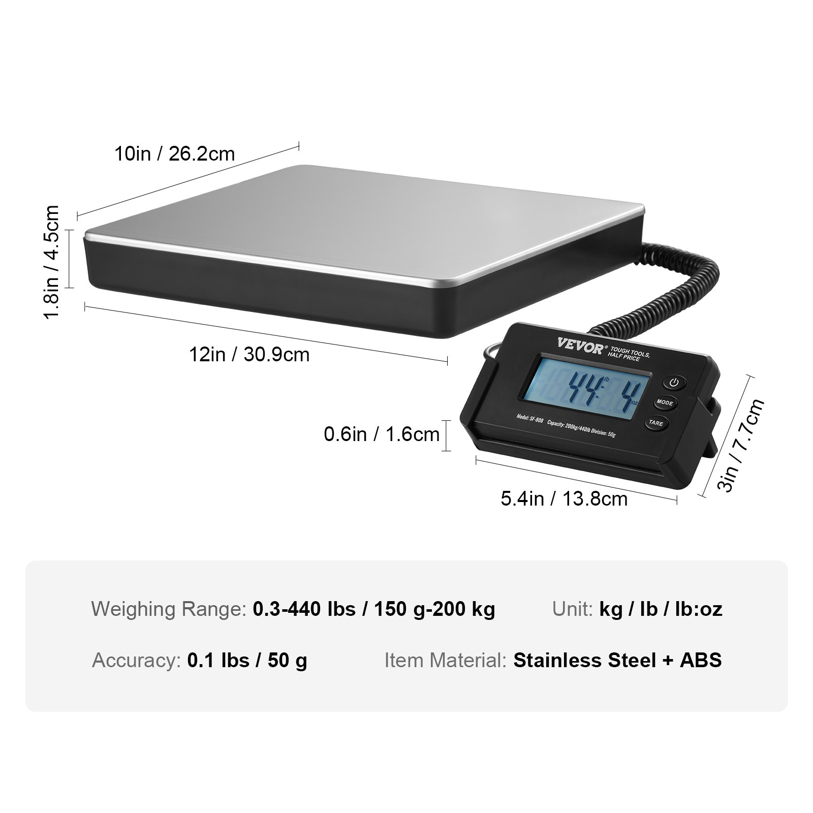 Digital Shipping Scale, FCC Listed