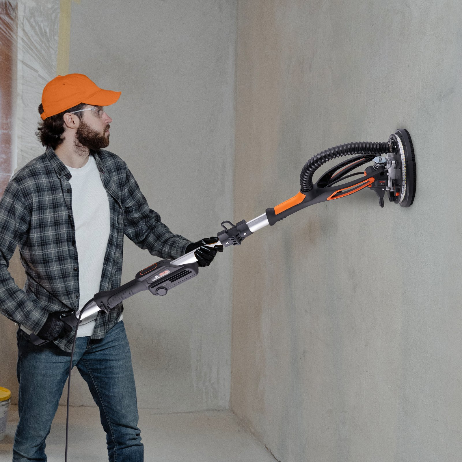 Drywall Sander, 800W Brushless Motor Electric Sander, 12 Sanding Discs