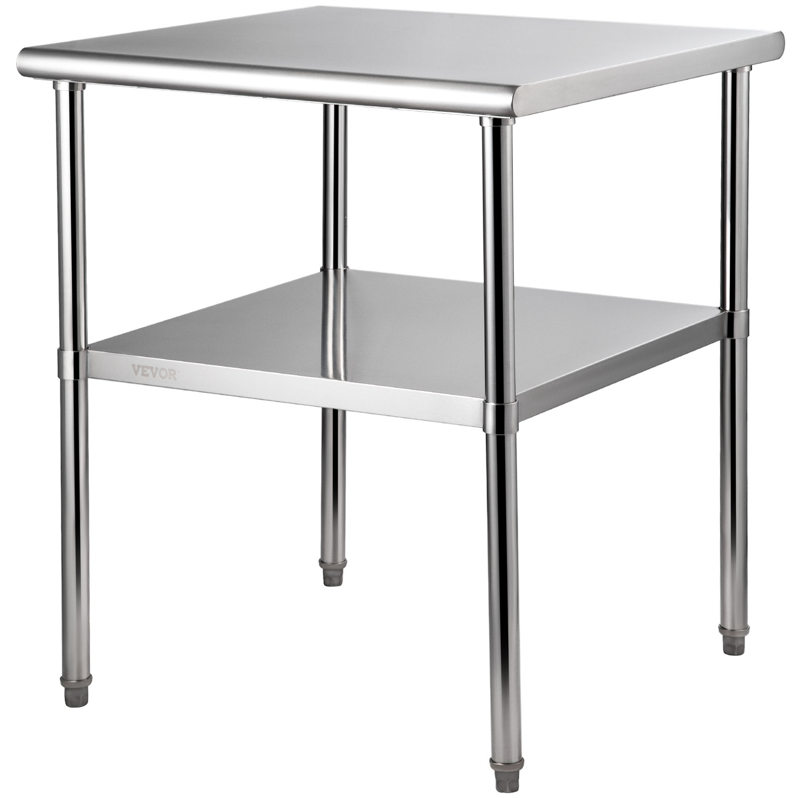 30x30x36 Stainless Steel Prep Table 800 lb Capacity Adjustable Undershelf