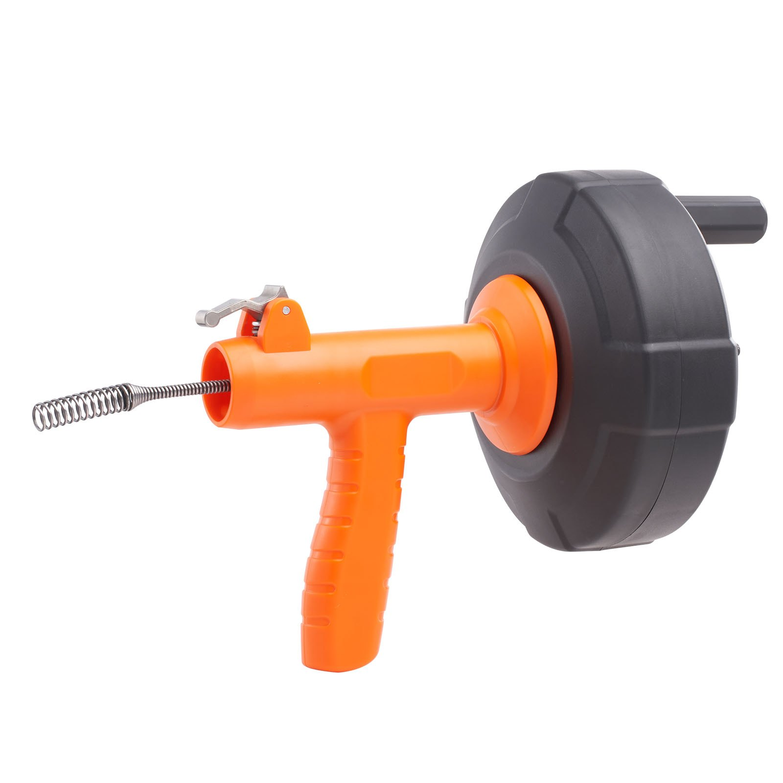 Drain Auger 25Ft, Plumbing Snake Auto Feed, Plumbers Snake with Drill Attachment