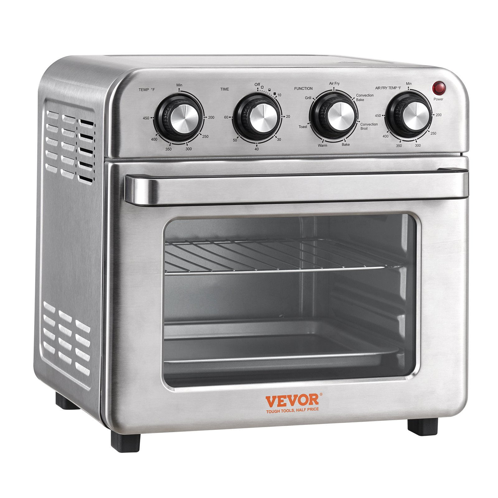 7-IN-1 Air Fryer Toaster Oven, 18L Convection Oven, Home and Commercial Use
