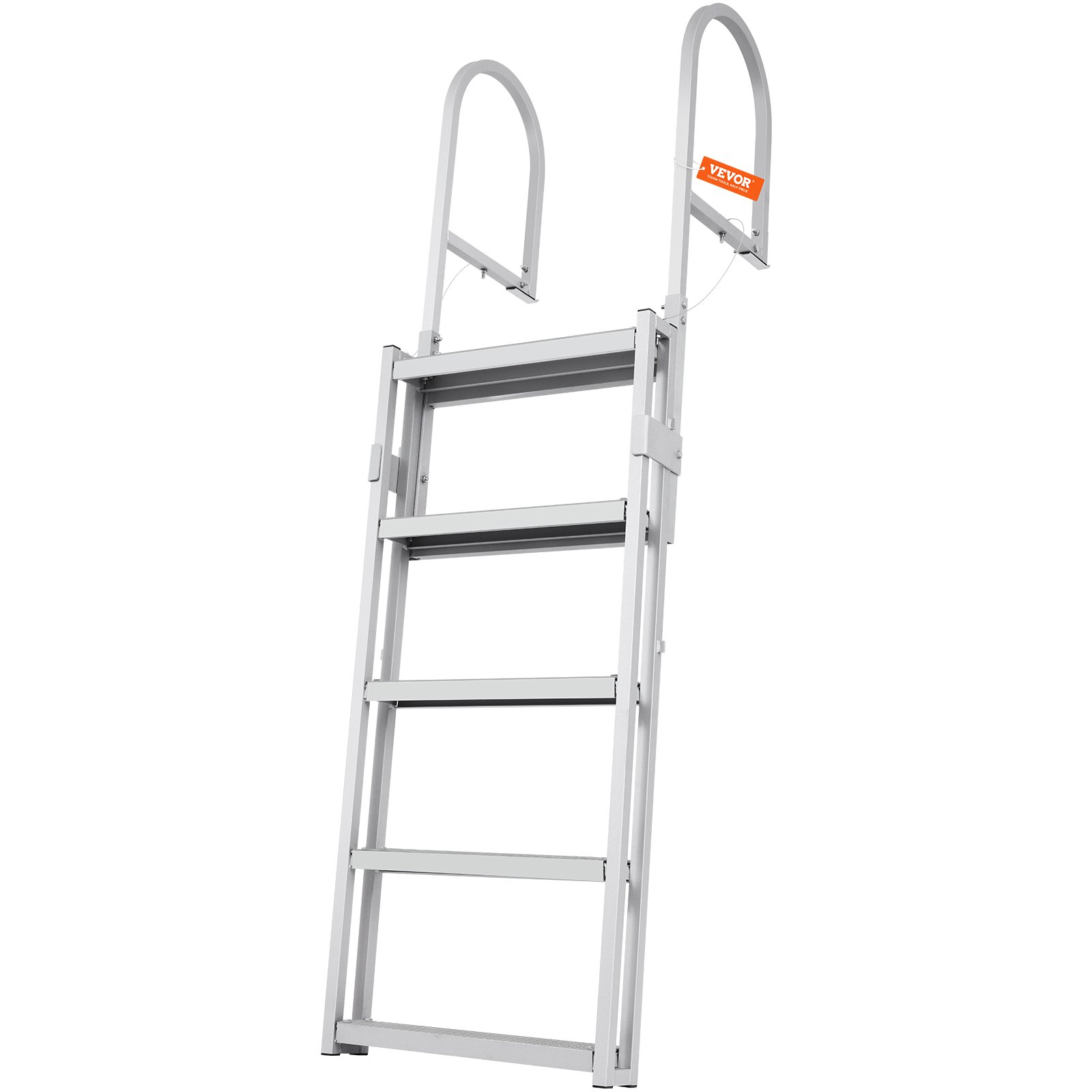 Dock Ladder, Retractable 5 Steps, for Ship/Lake/Pool/Marine Boarding
