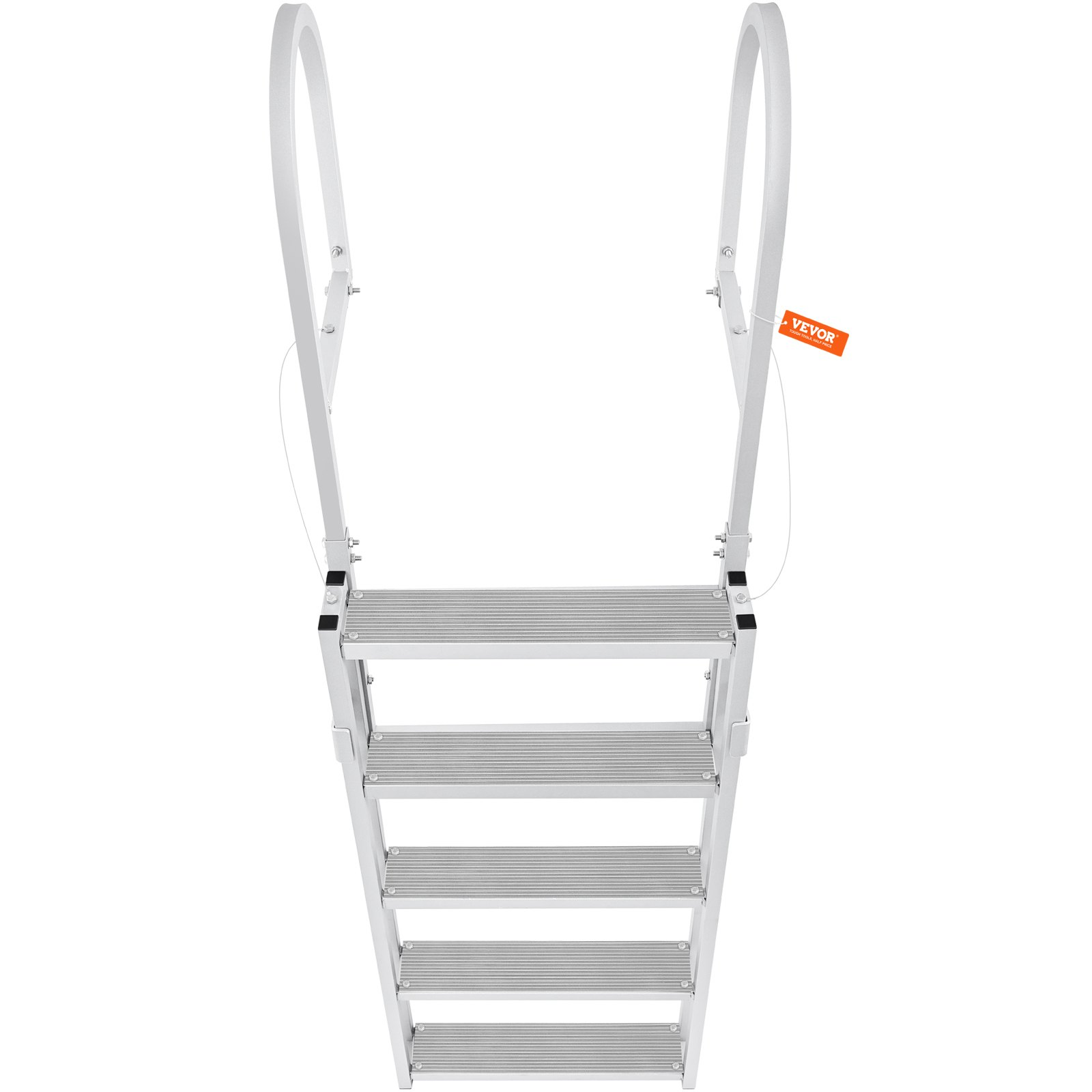 Dock Ladder, Retractable 5 Steps, for Ship/Lake/Pool/Marine Boarding