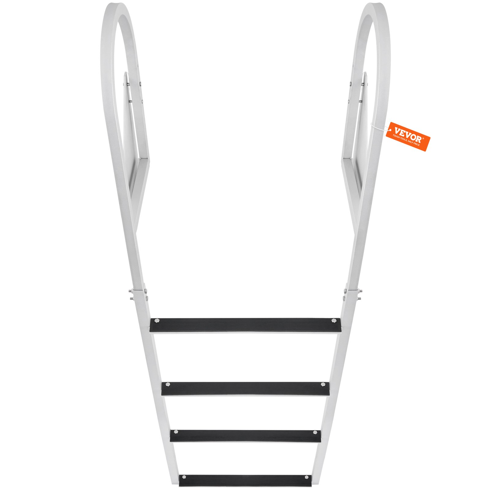 Dock Ladder, Flip-Up 4 Steps, Easy to Install for Ship/Lake/Pool/Marine Boarding - Picture 11 of 12