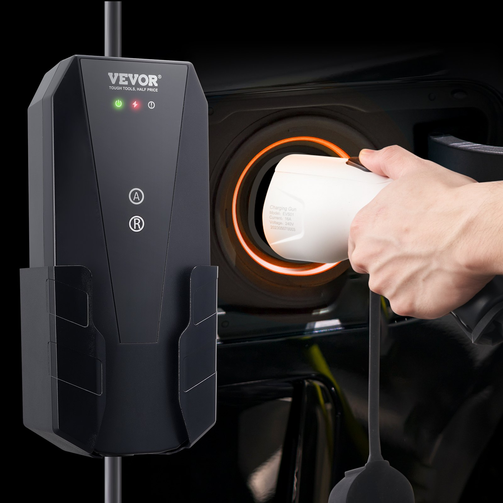 Level 1+2 Portable EV Charger, 16 Amp 120V or 240V, Electric Vehicle Charger wi - Picture 9 of 12