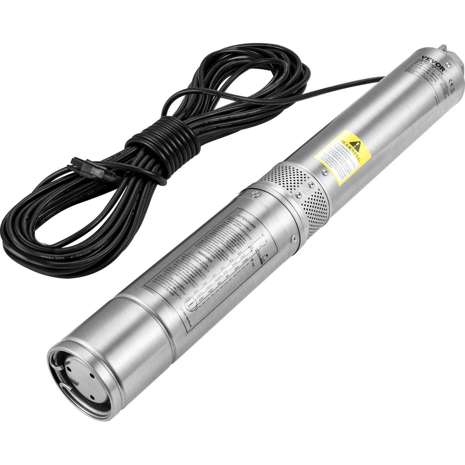 Deep Well Submersible Pump, 1HP 115V/60Hz, 37gpm Flow, 207ft Head - Picture 11 of 12