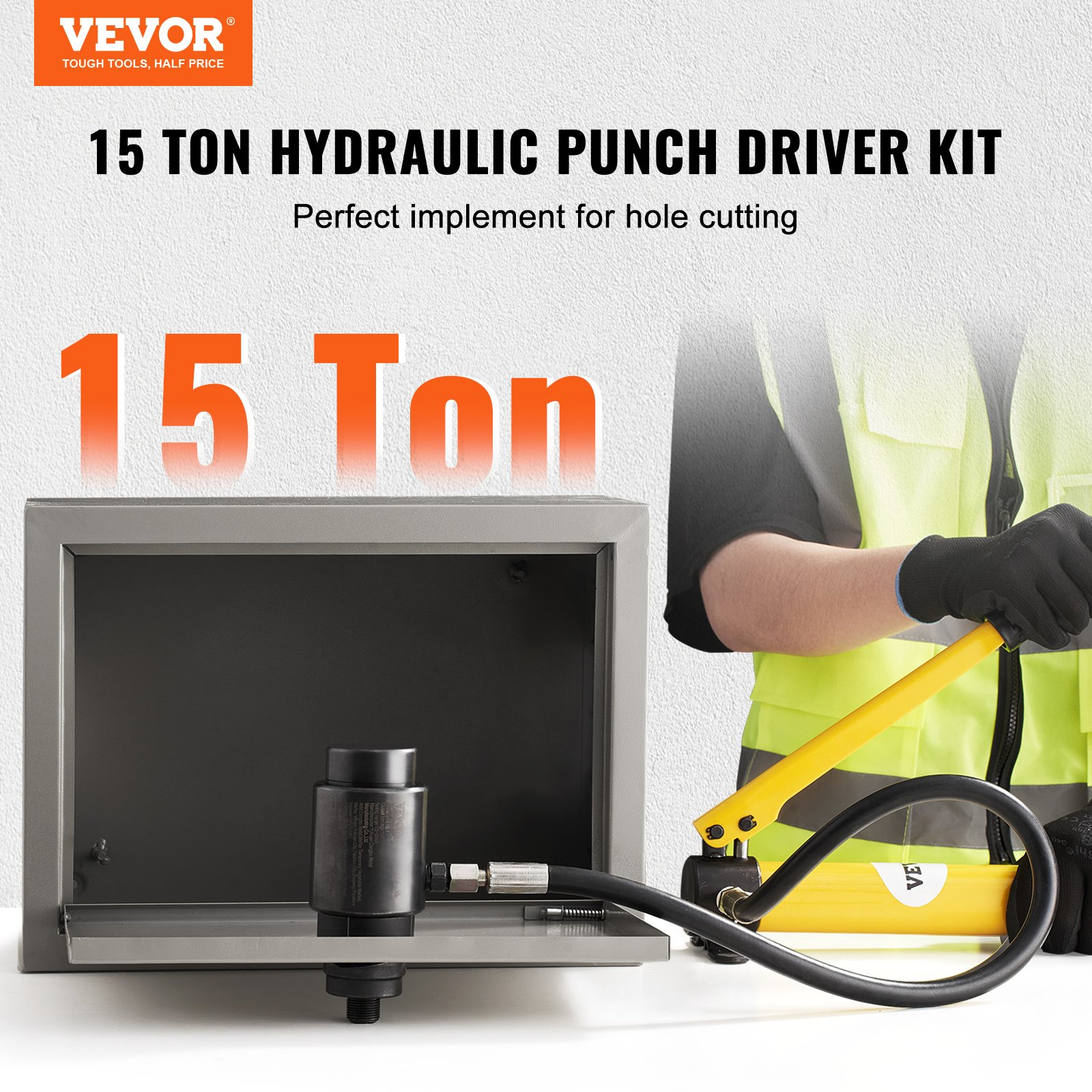 Hydraulic Knockout Punch Kit, Fiberglass and Plasti