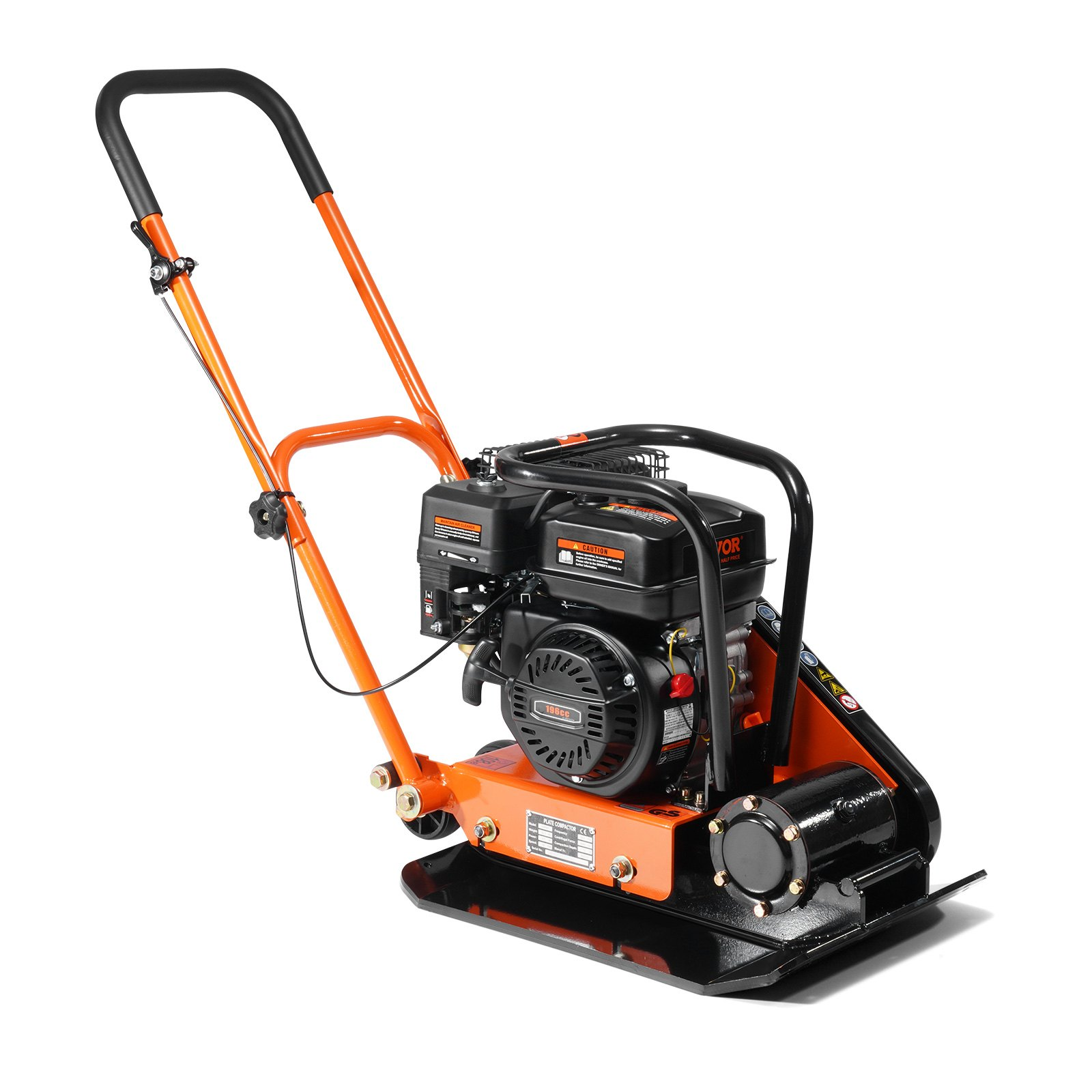 Vibratory Compaction Tamper, 6.5 HP, 196CC Gas Engine, 4, CARB