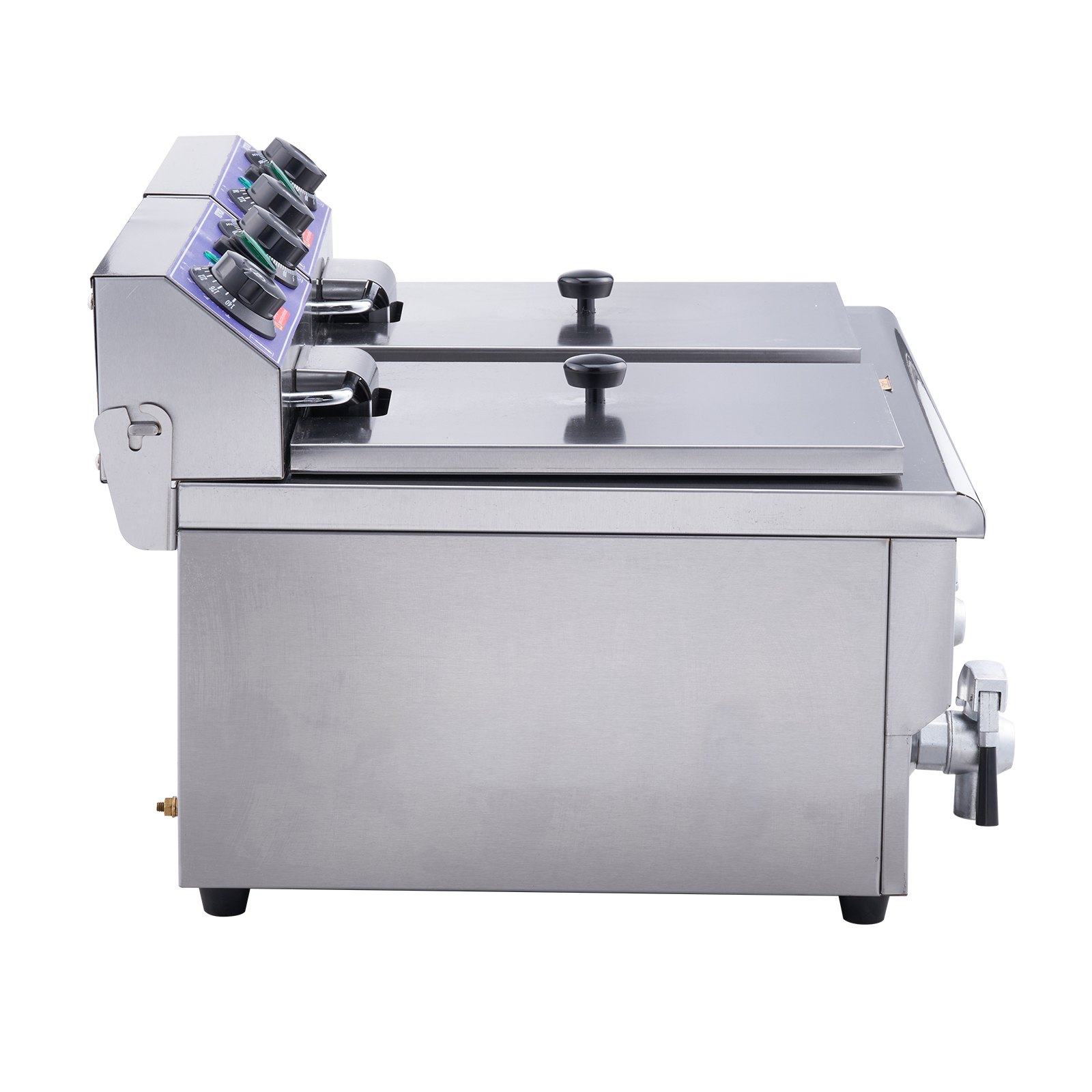 VEVOR Commercial Electric Deep Fryer Countertop Deep Fryer with Dual Tanks 3000W - Picture 2 of 6