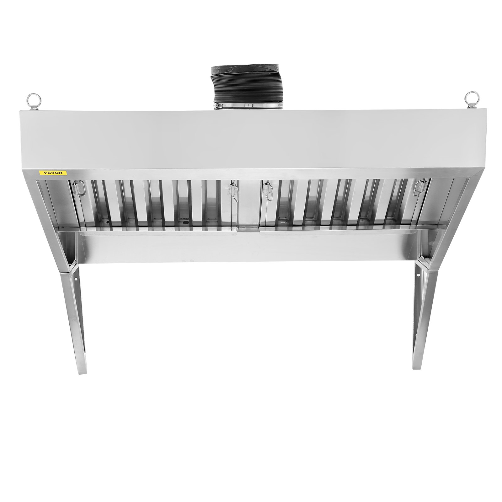 4FT Commercial Exhaust Hood, Stainless Steel Food Truck Vent with 2 Oil Filters - Picture 9 of 12