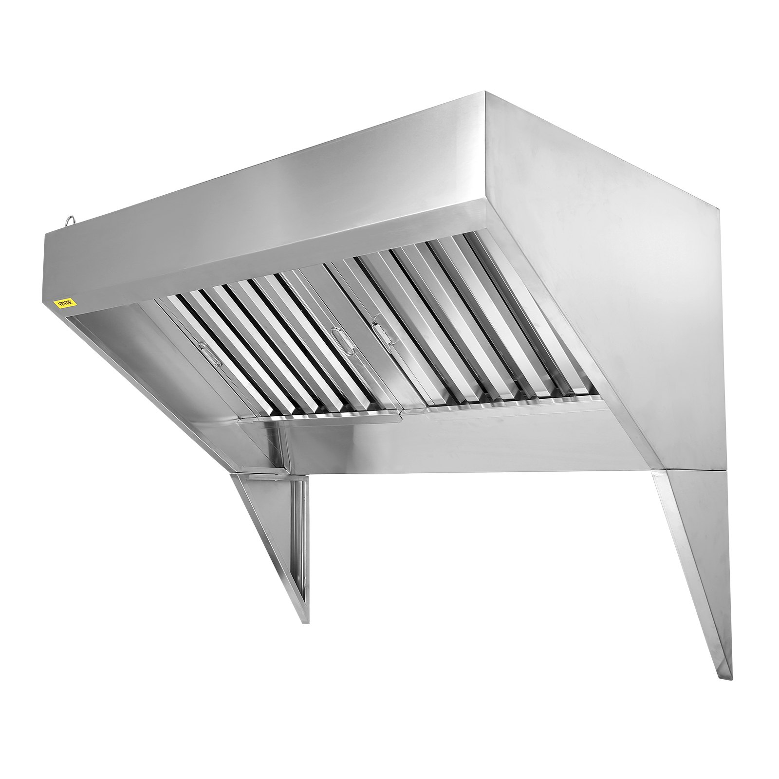 4FT Commercial Exhaust Hood, Stainless Steel Food Truck Vent with 2 Oil Filters - Picture 11 of 12