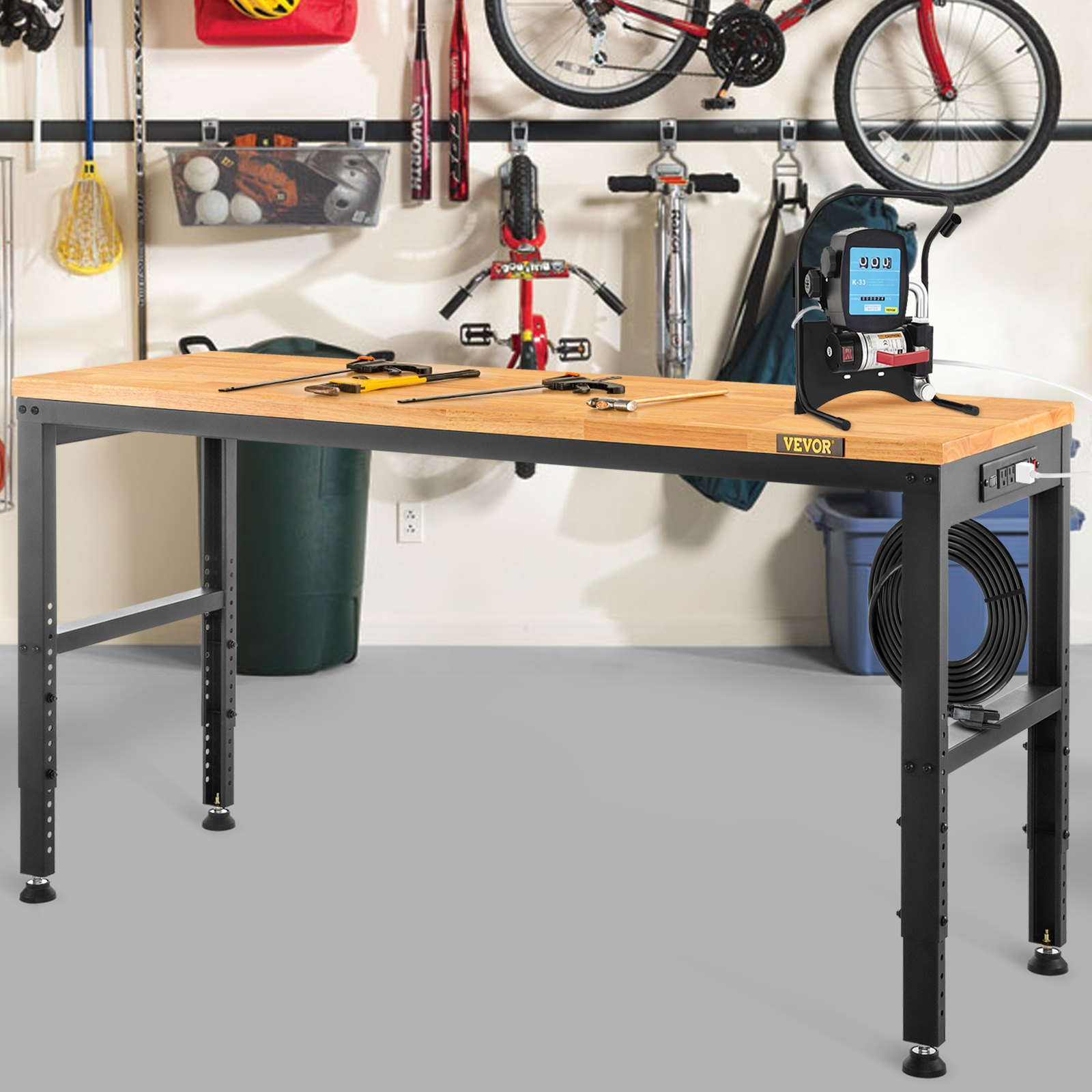 Adjustable Workbench, 2000 lbs Capacity, Workshop