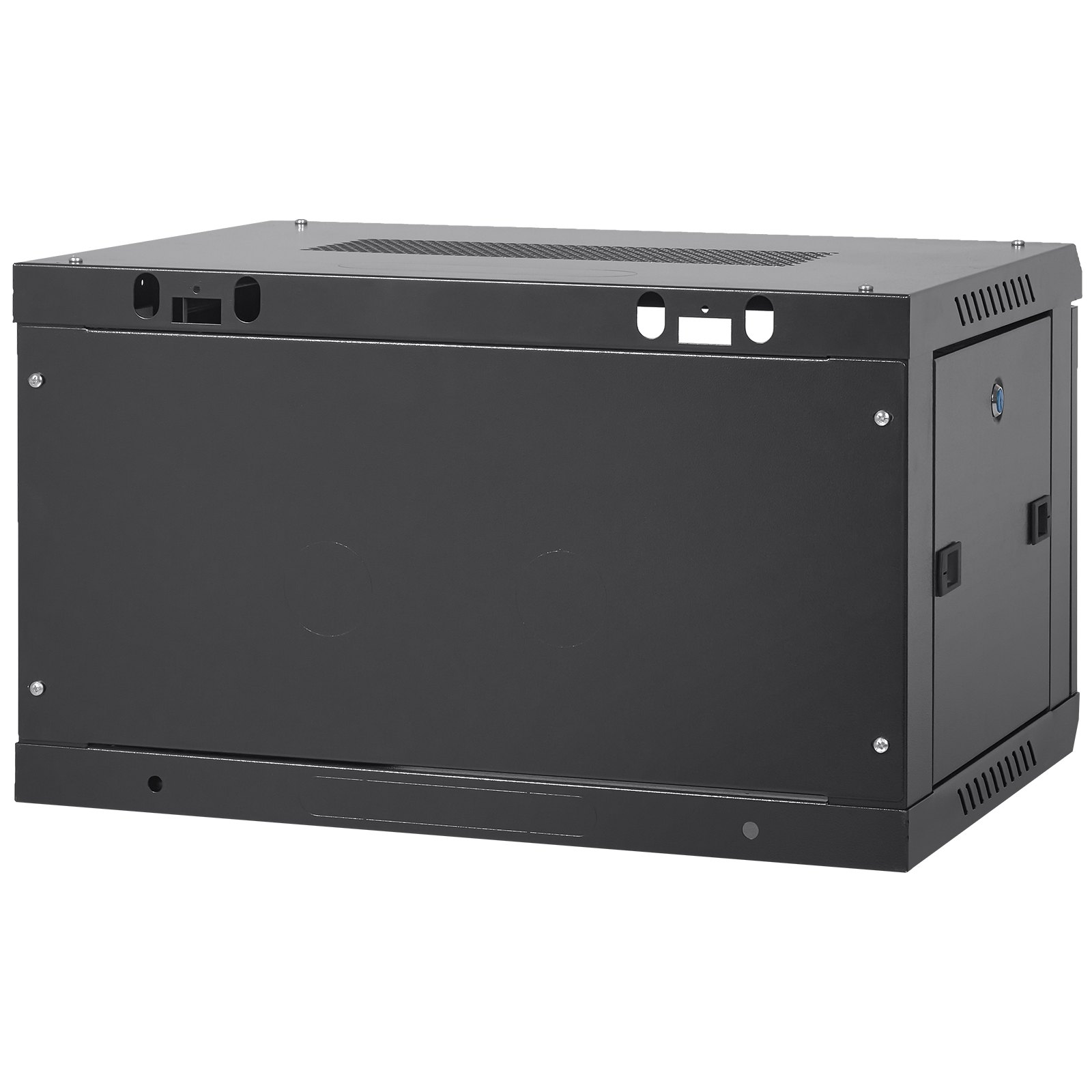 6U Wall Mount Server Cabinet 15.5" Deep Rack Enclosure, Locking Door, 200lbs Max