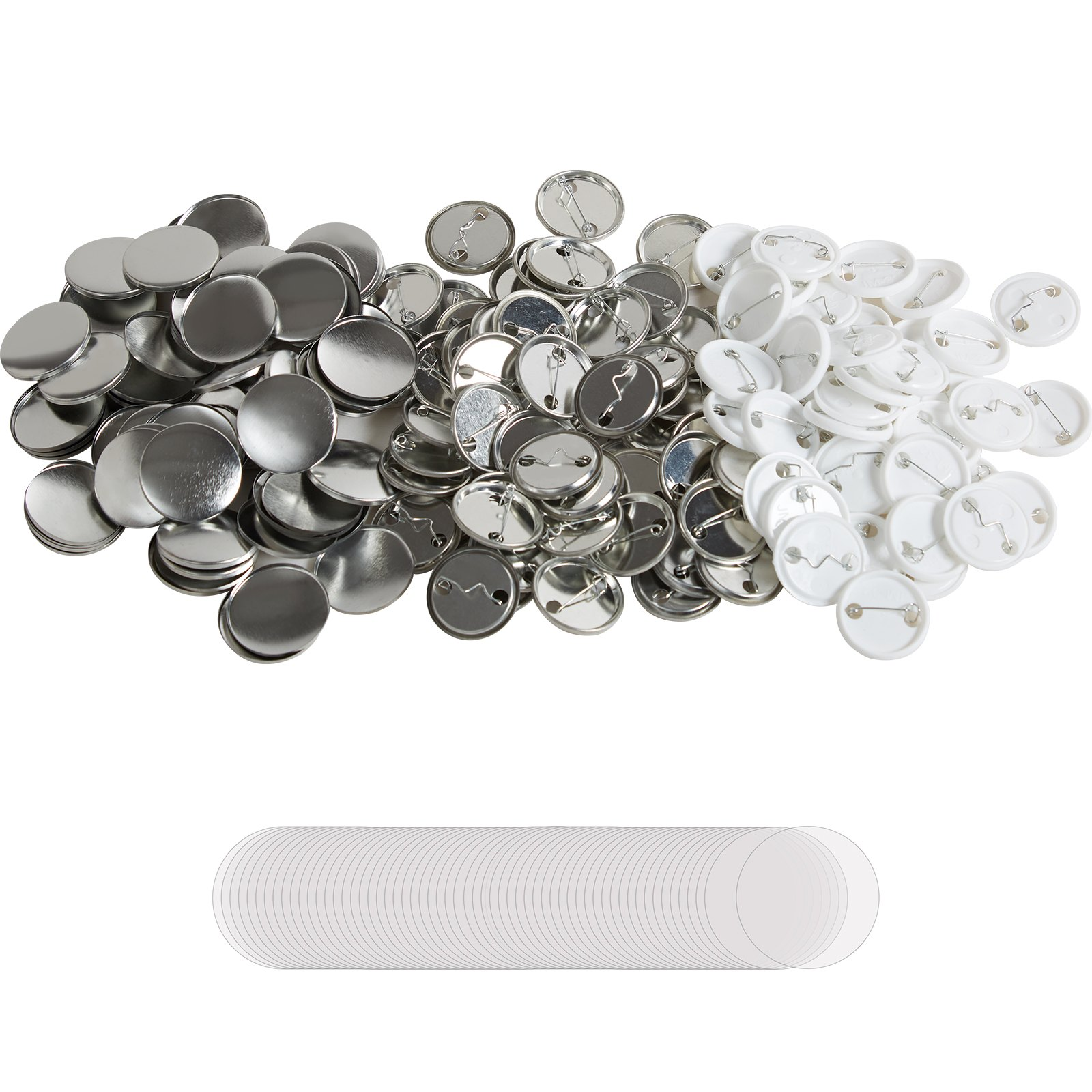 500Sets 1.25" Pin Back Button Parts for Button Maker DIY Badge Kit w/ Clear Film - Picture 9 of 12