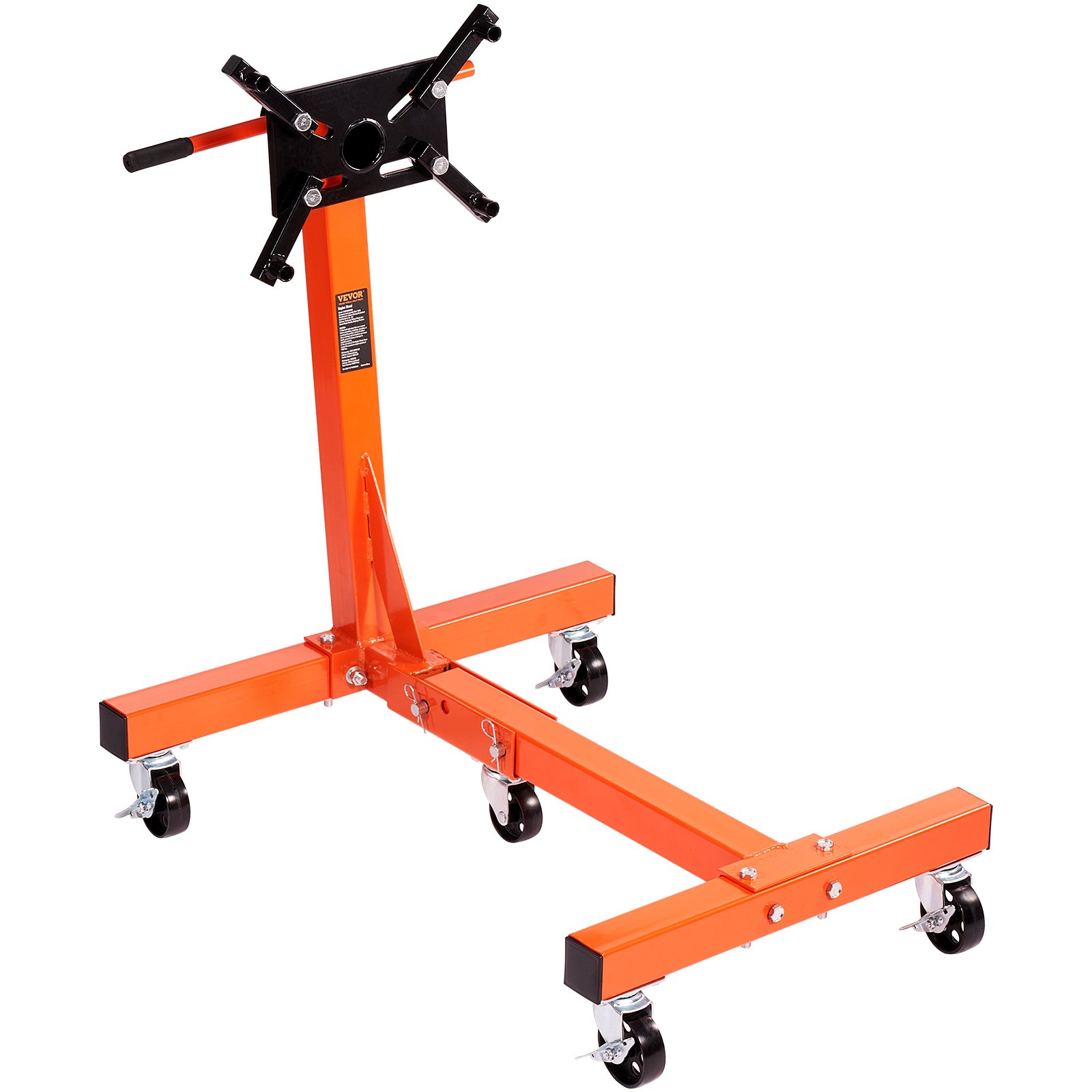 1500LB Engine Stand 3/4 Ton Rotating Motor Stand 360° Head 5-Caster