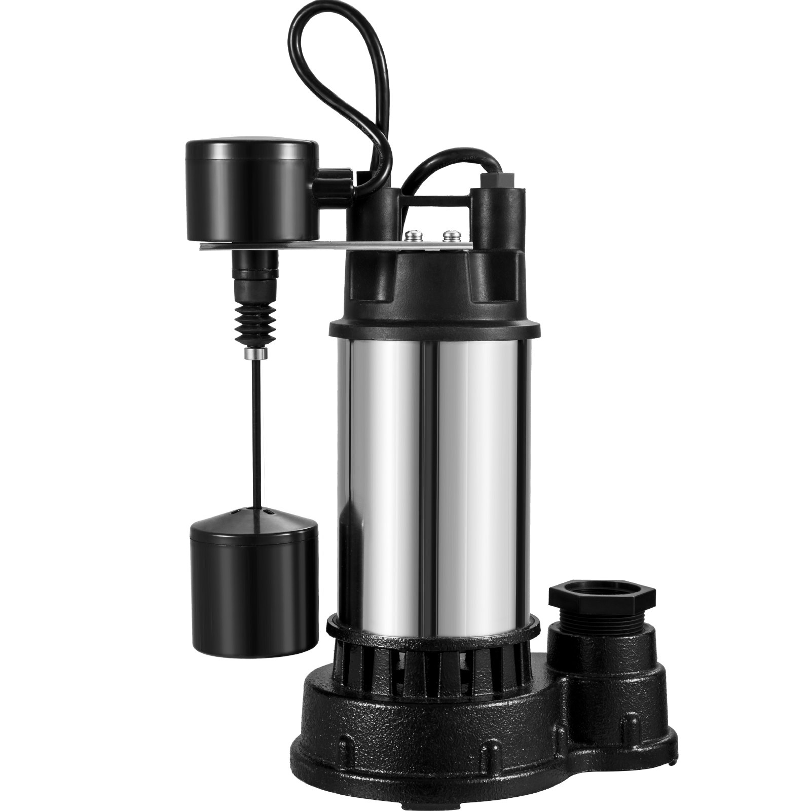 VEVOR 1.5 HP Submersible Cast Iron and Steel Sump Pump, 6000 GPH Submersible Wat