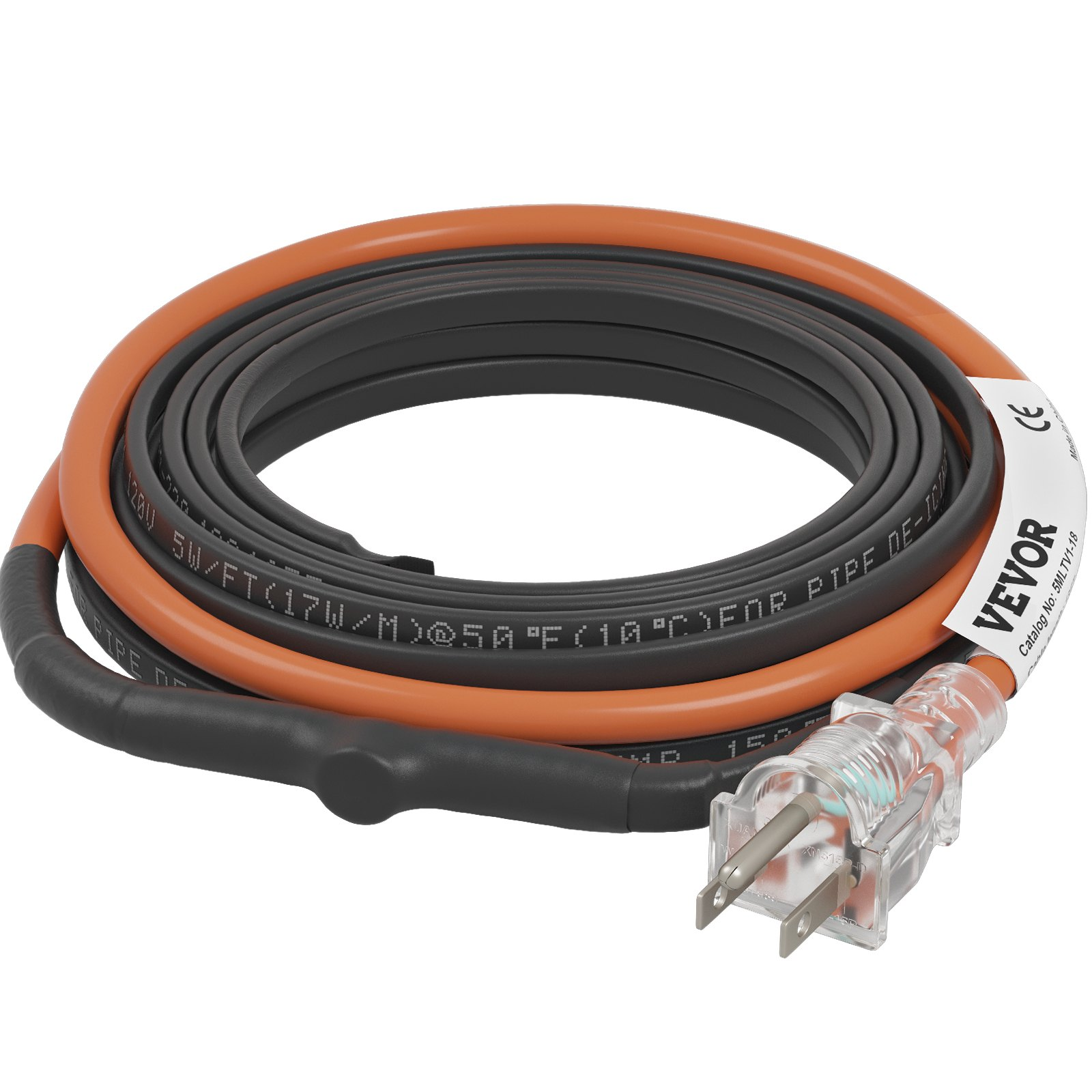 Self-Regulating Pipe Heating Cable, 18-feet 5W/ft Heat Tape for Pipes Freeze Pro