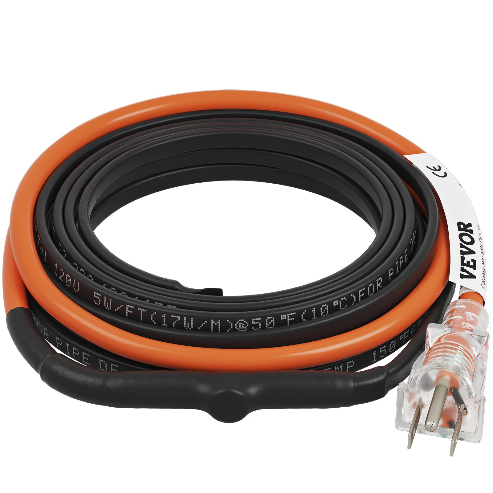 Self-Regulating Pipe Heating Cable, 18-feet 5W/ft Heat Tape for Pipes Freeze Pro