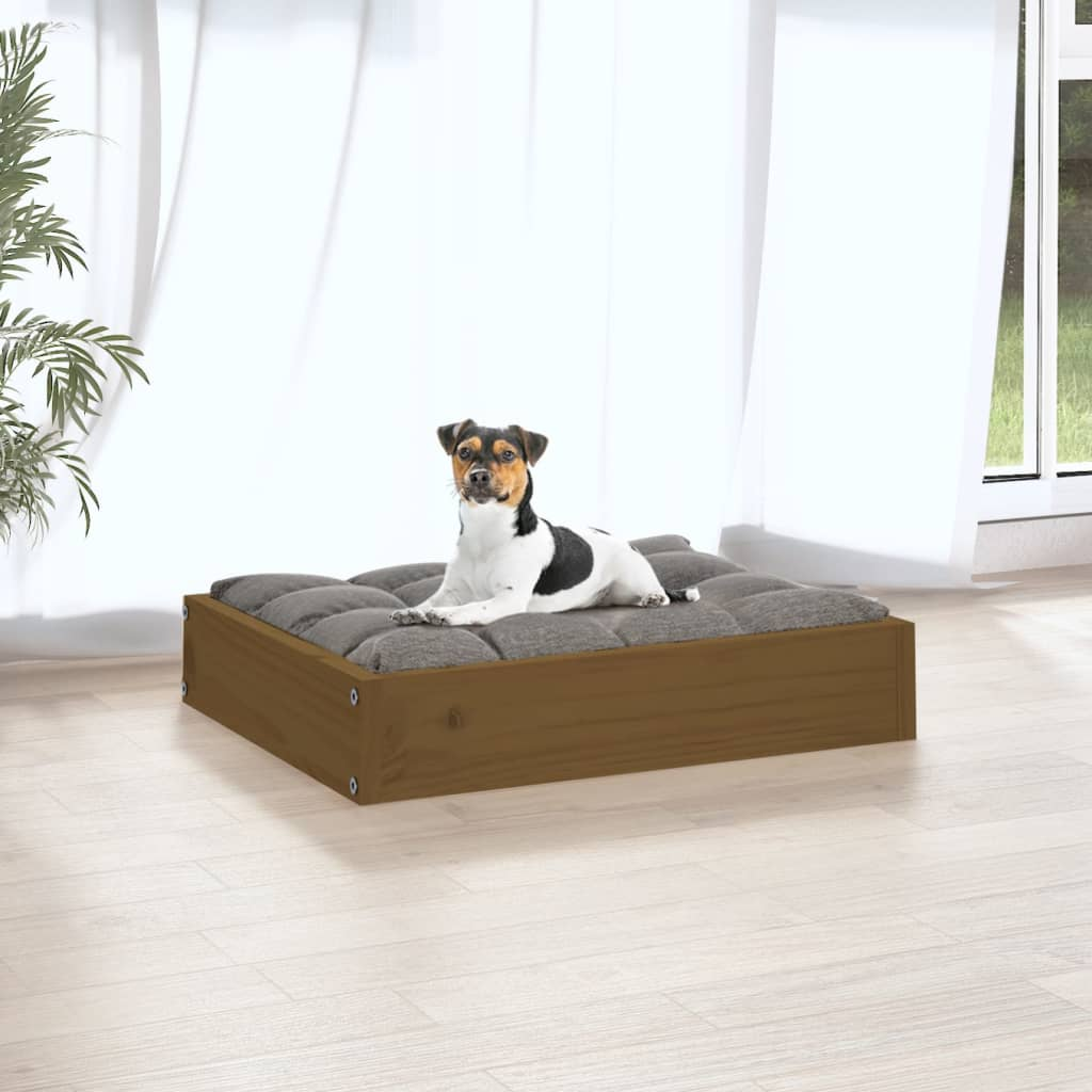 Hundebett Honigbraun 20,3"x17,3"x3,5" Massivholz Kiefer - Bild 5 von 8