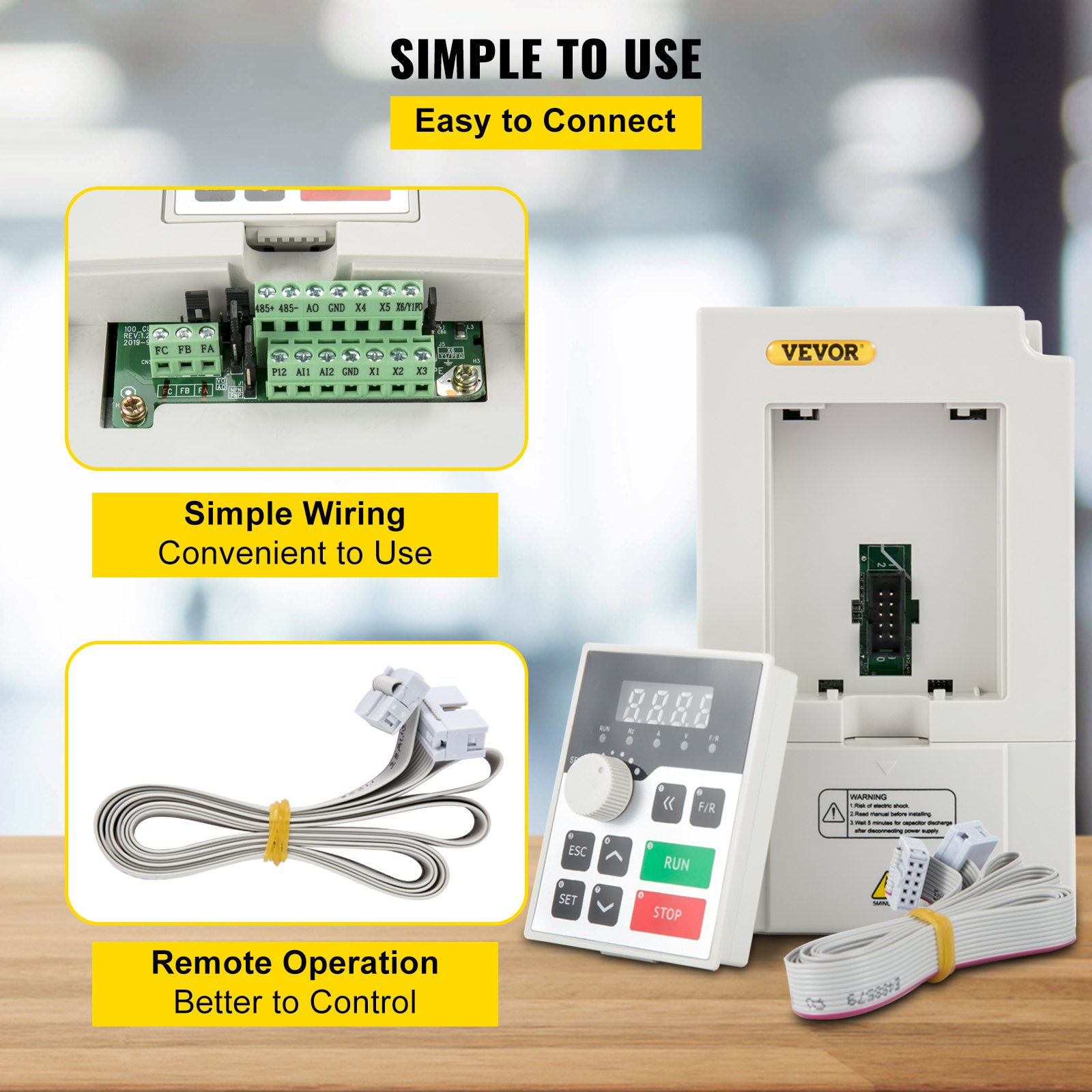 Variable Frequency Drive 3KW 4HP VFD Inverter 220V CNC Motor Speed Control - Picture 5 of 10