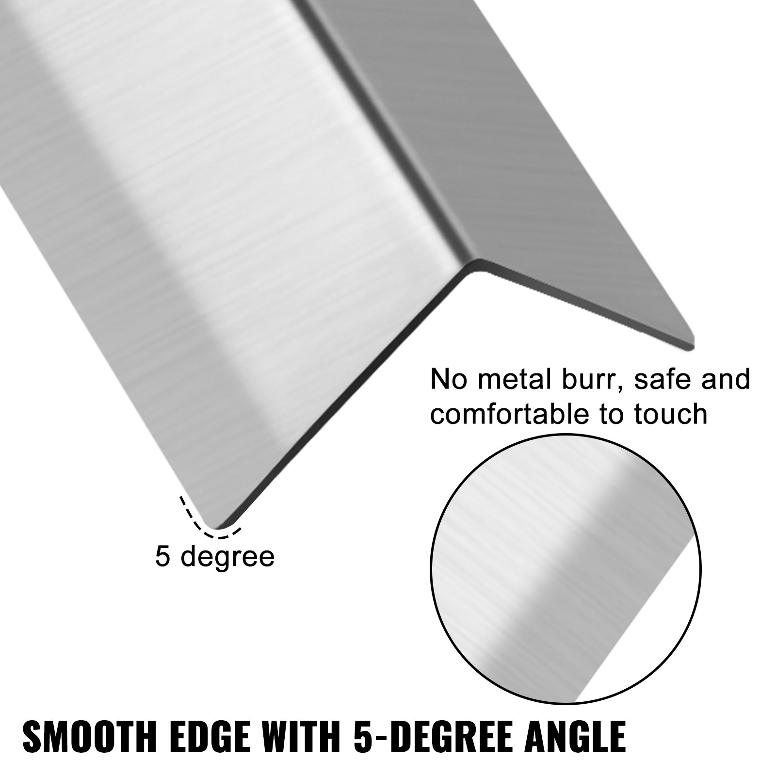 Stainless Steel Corner Guards 2 x 2 x 48 inch Metal Wall Corner Protector Pack - Picture 4 of 12
