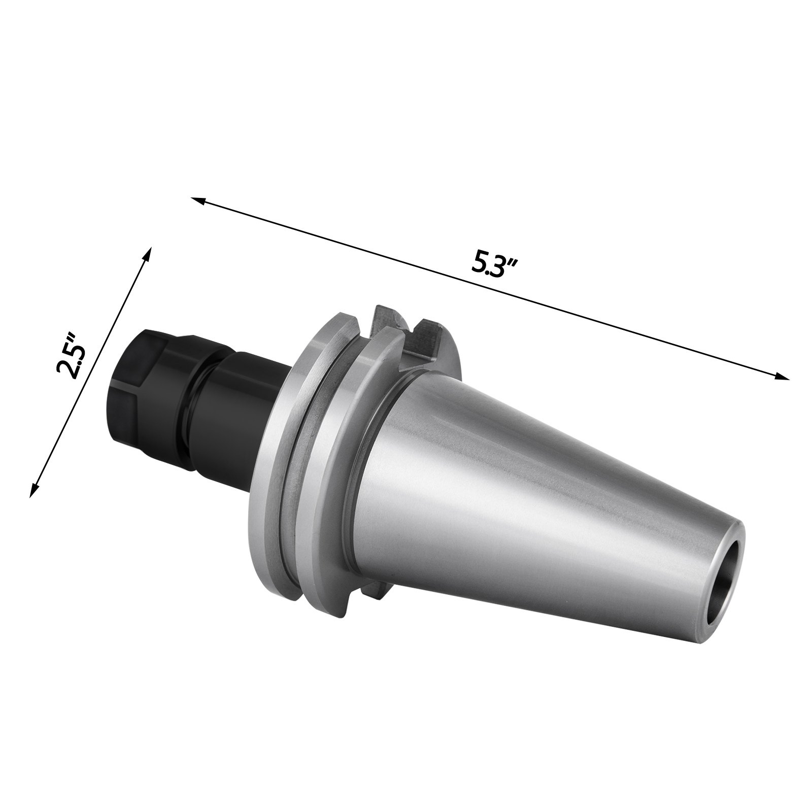 VEVOR 8Pcs CAT40 Tool Holder ER16 Collet Chuck Set - 70mm Length for CNC Engravi