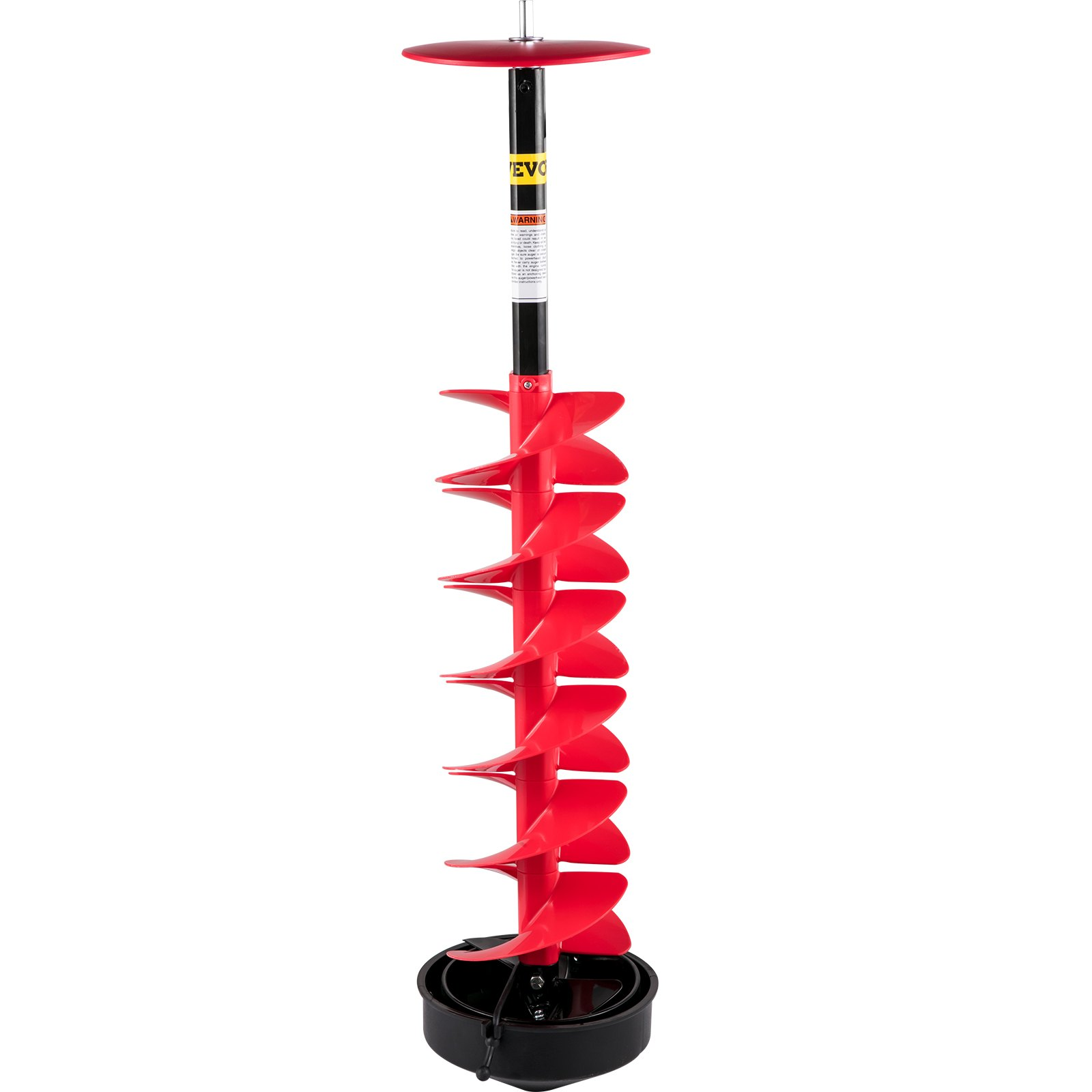 Ice Drill Auger 8'' Diameter Nylon Ice Auger with Extension Rod for Ice Fishing