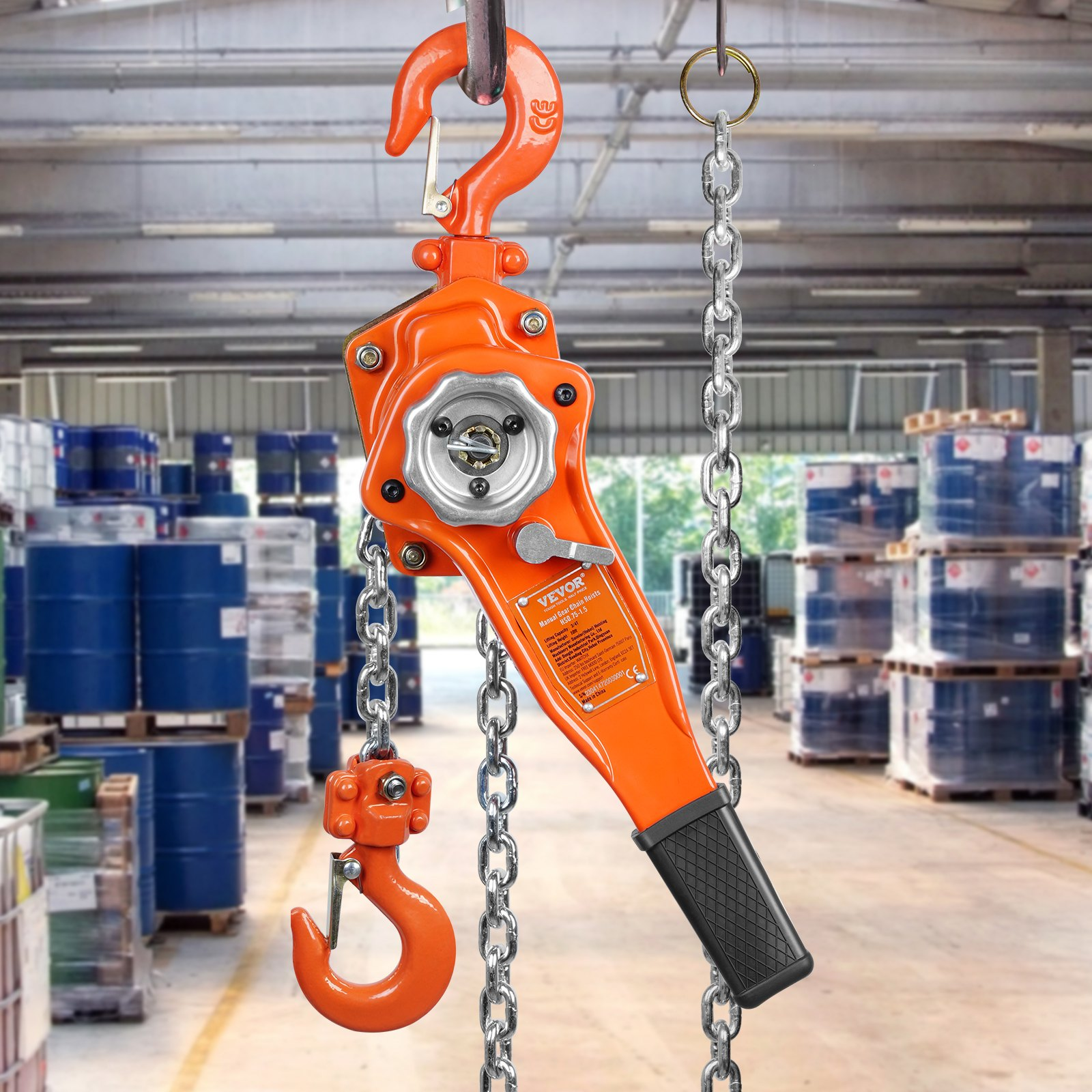 Manual Lever Chain Hoist, 3/4 Ton 1650 lbs Capacity, 10 FT Come Along, G80 Steel - Bild 10 von 10