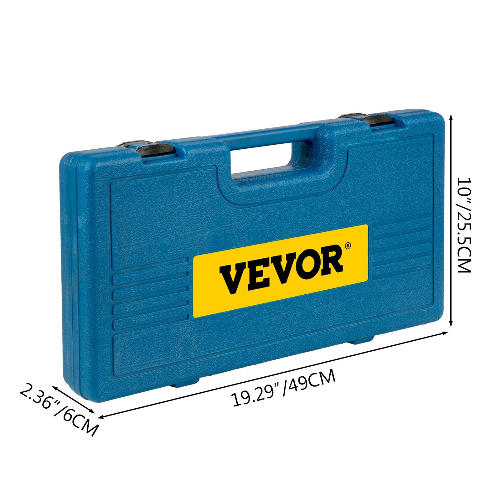 1/2'' Drive Impact Socket Set, 26pc Metric 10-36mm Deep 6-Point Sockets w/ Case - Picture 8 of 10