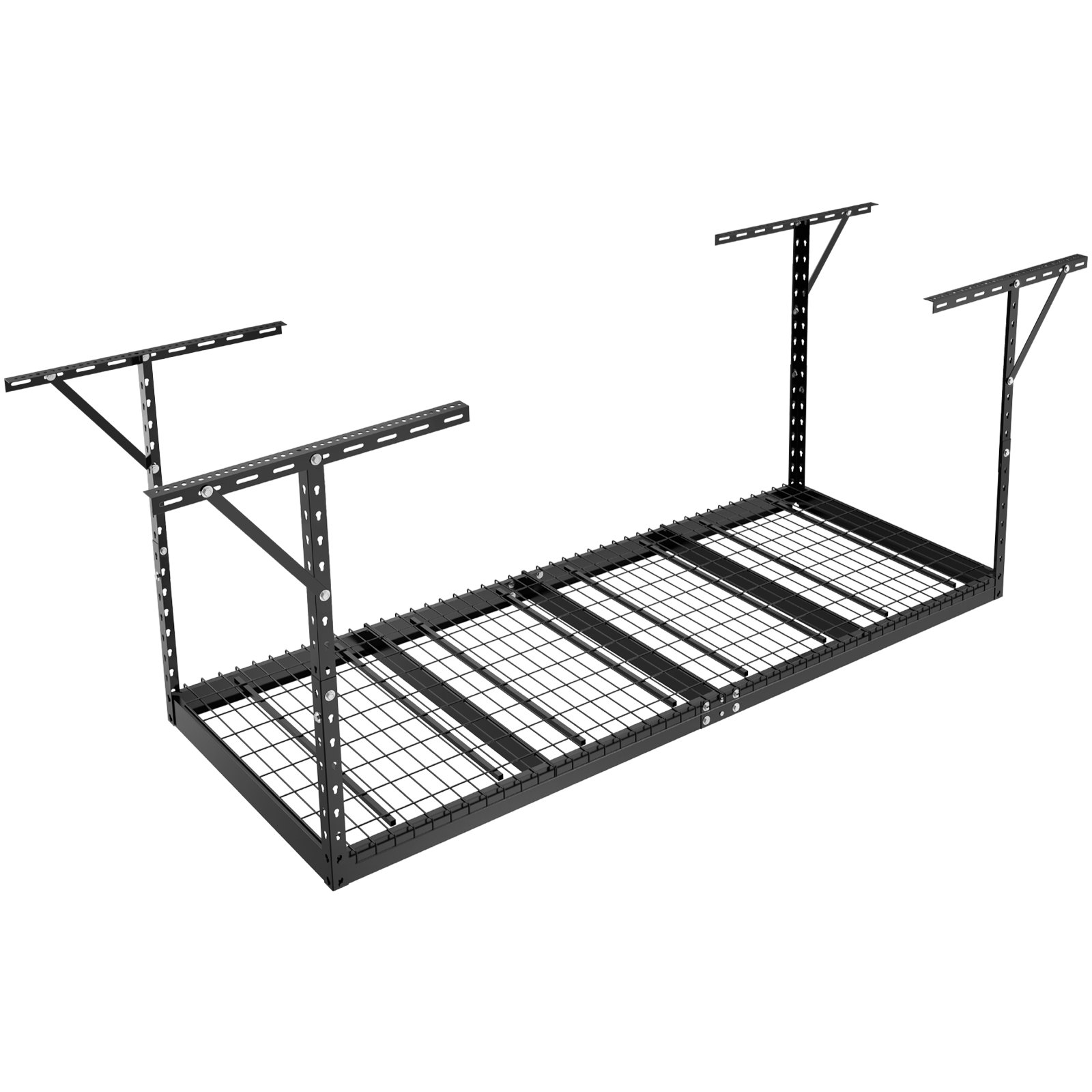 Overhead Garage Storage Rack, 3x8 Garage Ceiling Storage Racks, 22''-40"(Black)