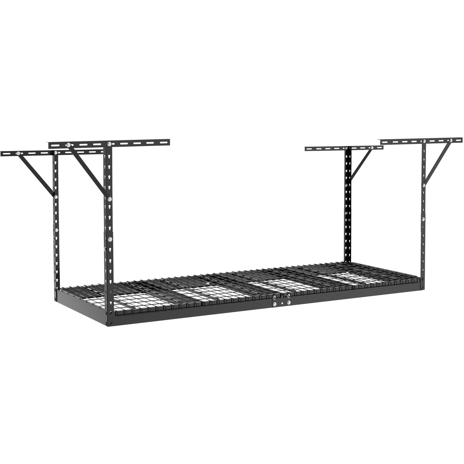 Overhead Garage Storage Rack, 3x8 Garage Ceiling Storage Racks, 22''-40"(Black)