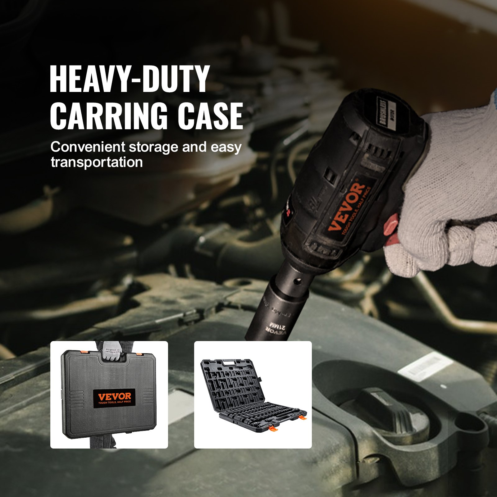 1/2" Drive Impact Socket Set - 65 Piece Socket Set SAE 3/8" to 1-1/4" and Metric - Picture 6 of 10